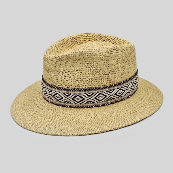 καπέλο Πάναμα PANAMA TRILBY CROCHET HAT