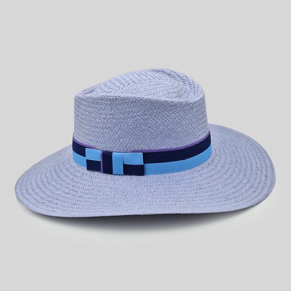ψάθινο καλοκαιρινό καπέλο SUMMER GAMBLER STRAW BICOLOR LILAC