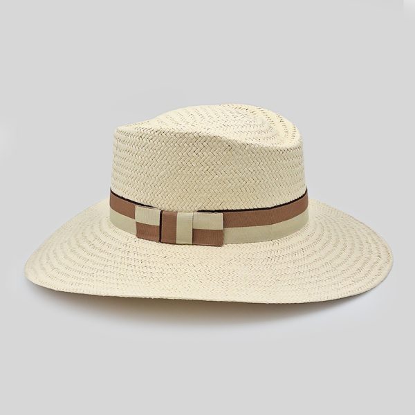 ψάθινο καλοκαιρινό καπέλο SUMMER GAMBLER STRAW BICOLOR NATURAL