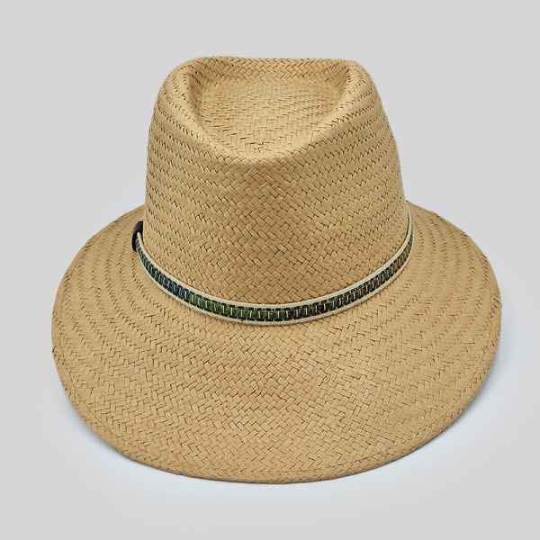 ψάθινο καλοκαιρινό καπέλο SUMMER STRAW CAP WIDE BRIM NUDE